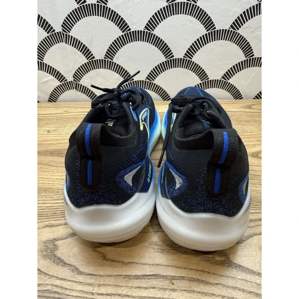Brooks glycerin 22 Men's Running‎ Shoes Size 10 Medium Cushion Black Blue